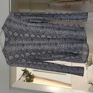 Snake skin mock turtle neck
